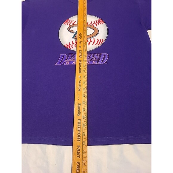 Vintage Purple 2001 Arizona Diamondbacks Logo T shirt size XL MLB Baseball - Picture 4 of 5